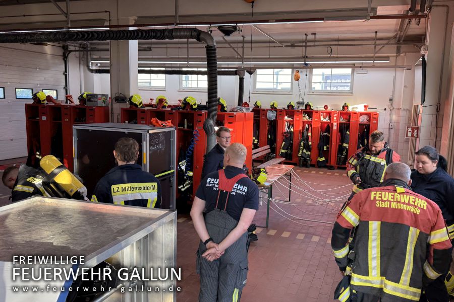 Ausbildung mit der Feuerwehr Mittenwalde
